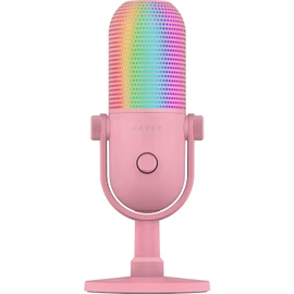 Razer Seiren V3 Mini - Micrófono USB ultracompacto (micrófono de Condensador supercardioide de 14 mm, Sensor táctil a Silencio con indicador LED,