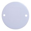 White PVC Round Circular Box Lids - 65mm Dia -