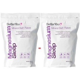 BetterYou Magnesium Sleep Aching Muscles Mineral Bath Flakes 2.3lb Lot of 2 Bags