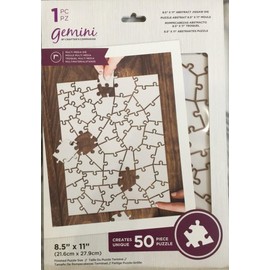 Gemini Dies 8.5X11, Abstract Jigsaw 8.5"X11"