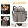 Picnic Backpack for 4, Picnic Basket Set, Leakproof Picnic Bag,