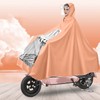 Electric Motorcycle Rain Cape Extended Full Body with Helmet Rainstorm