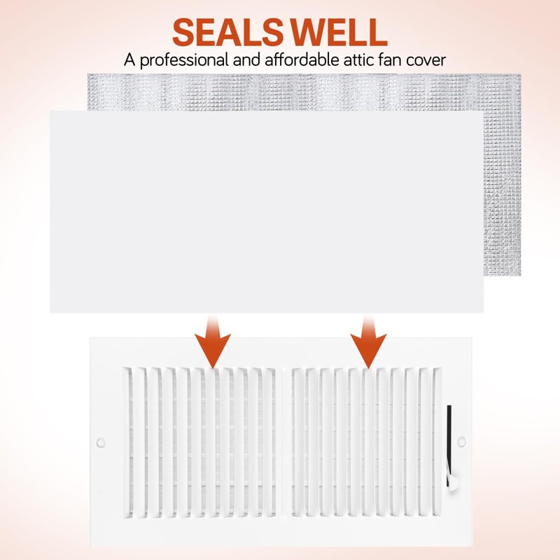 Attic Fan Cover, Whole House Insulation Cover for Vents with