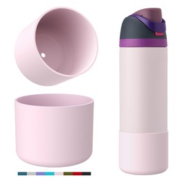 YOUCOX Silicone Boot for Owala Water Bottle 24 oz 32 oz 40 oz, 2PCS Anti-Slip Protective Sleeve for FreeSip/Twist/Flip Water Bottles, BPA Free, Dishwasher Safe, Bottom Bumper Cover Cup Accessories