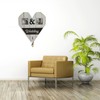 Wood Wedding Picture Frame Key Hook Wall Hanging Decoration Love