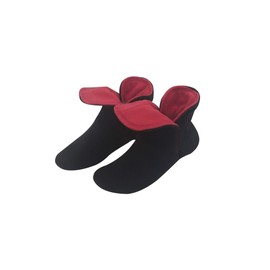 Raikou Slippers for Women, Men, for Indoors, Made of Micro Fleece with ABS and Non-Slip Sole, Super Fluffy Slipper Socks in Beautiful Contrasting Colours - Black - 34/37 EU