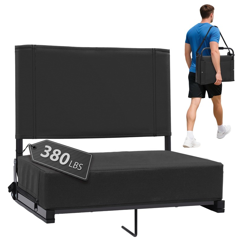 Stadium Seats with Back Support - Padded Portable Bleacher Seat