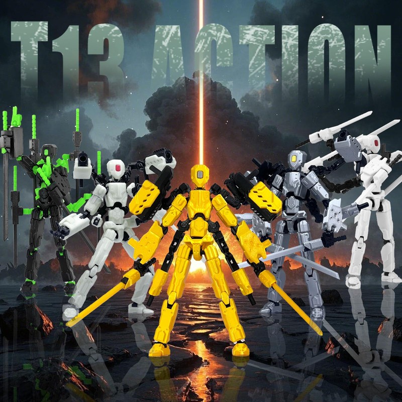 PkghoKids 8 inch T13 (Assembly Completed) Action Figure Set,T 13