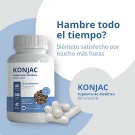 Fibra Natural Glucomanano Konjac Vegano 100% Natural Sabor Sin Sabor