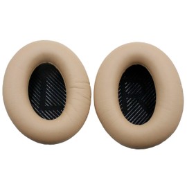 Xinyuekj Ear Pads Replacement,Compatible with Bose QuietComfort 35/35II (QC35/QC35II) Headphones,Ear Pads Cushions with Upgrade Memory Foam & High Protein Leather(Sandy Brown)