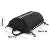 Kayak Deck Bag SUP Deck Zipperd Pouch with Swivel Snaphooks