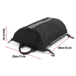 Kayak Deck Bag SUP Deck Zipperd Pouch with Swivel Snaphooks Kayak Dry Bag