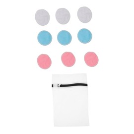 Housoutil 10pcs Reusable Makeup Remover Pads Double Layer Facial Cleansing Cloths for Gentle Makeup Removal Soft Comfortable for Women Girls