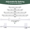 ZNONOX ZNONOX Curtain Rods No Drilling for Windows 30 to