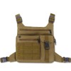 KINGSLONG Tactical Chest Bag Lightweight Chest Pack, Water Resistant Running