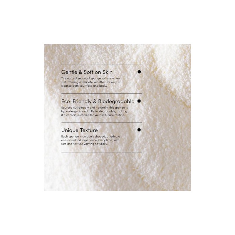 LATHER Natural Sea Wool Sponge
