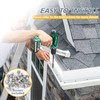 Flamorrow 4 Pack Aluminum Gutter Valley Splash Guards, Rainwater Roofing