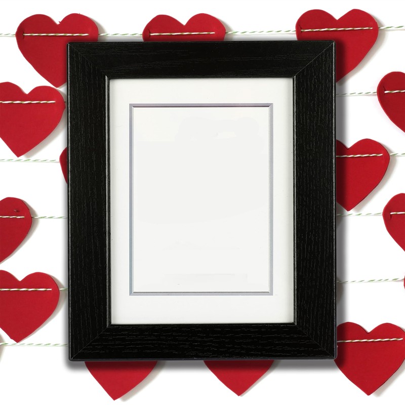 Picture Frame 20 x 25 cm Black Wood with Stand