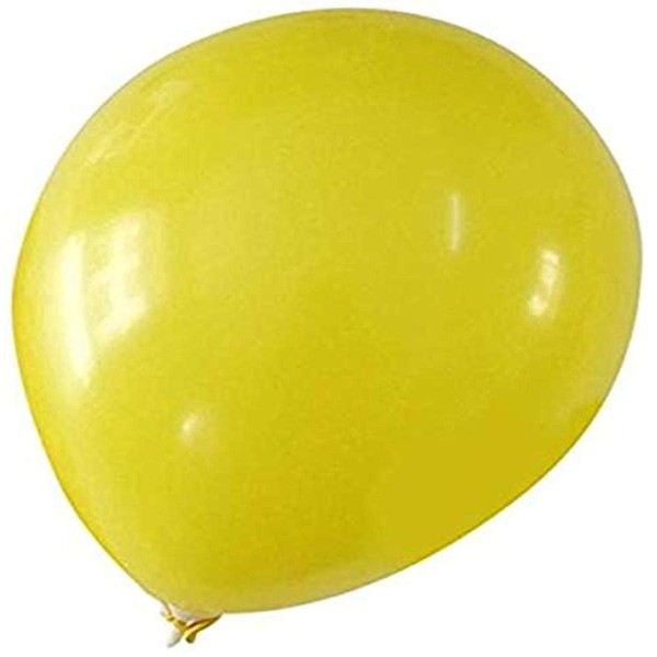 Homeford Premium Latex Balloons Plain Color, 12-inch, 12-Count, Yellow