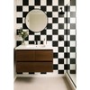 Tenedos HTC332 Matte Black and White Porcelain Tile – 8x8