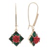 Betsey Johnson Christmas Present Dangle Earrings
