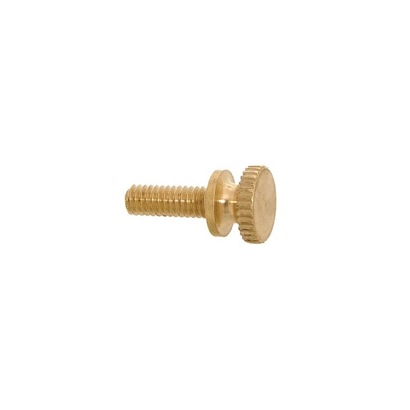 B&P Lamp® 8/32 Brass Thumb Screw, 1/2" Length, Unfinished Brass