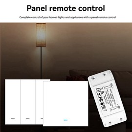 Snblzhef 16A Bluetooth Smart Switch with 1 Group Panel Remote Control Industrial-Grade Switch Tuya Smart Home Relay Breaker