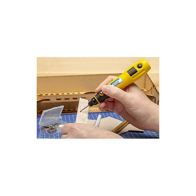 Rotacraft RC03USB 3.6V Cordless Micro Rotary Tool with 12 Accessories