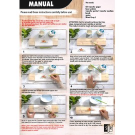 SR Photo Transfer Paper - Never Scratch Again - 25 Sheets DIN A4 for Almost All Materials and Surfaces