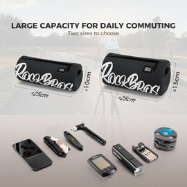 ROCKBROS Handlebar Bag Road Bike Bicycle Handlebar Bag Small with Shoulder Strap for MTB, Gravel, Scooter, Ebike, Available Capacities 2L and 3.6L with 100% Polyester