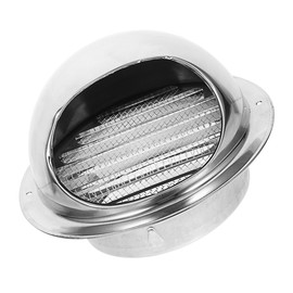 Gadpiparty Stainless Steel Exhaust Vent Cover Durable Metal Cap for Wall Installation Weather Resistant Easy to Use for Range Hoods and Ventilation Systems