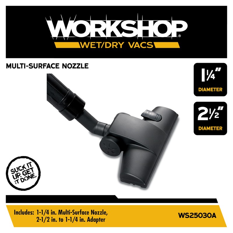 WORKSHOP Wet/Dry Vacs Shop Vacuum Accessories WS25030A Carpet and Hard