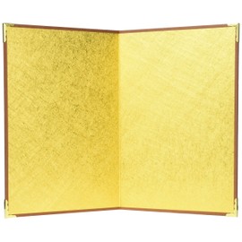 1131 Gold Folding Screen for Calligraphy and Drawing, 2 Songs, 26 x 18, Extra Large