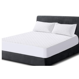 Poly-Cotton Quilted Mattress Protector Microfiber Fitted 30cm Deep Skirt Soft Touch for Extra Comfort Non Noisy Hotel Quality Anti-Allergy & Breathable (Bunk Bed (76 × 190 cm))