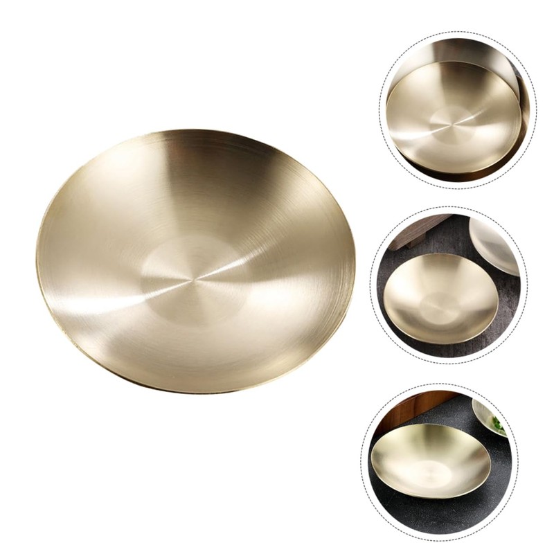 iplusmile Flavor Seasoning Plate Stainless Steel Sauce Bowl Compact Stylish