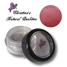 All Natural Mineral Powder Pearl Dark Pink Eye Color (Eyeshadow) - Scarlet Obsession Magenta Burgundy