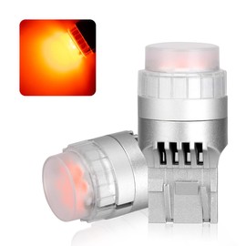NOVSIGHT T20 LED Tail Light 12v Canbus Built-in Canceller 7443 Turn Signal DC 10-15V Position Lamp License Plate Room Lamp Red Set of 2