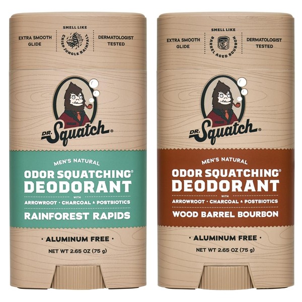 Dr. Squatch Natural Deodorant for Men - Odor-Squatching Aluminum Free
