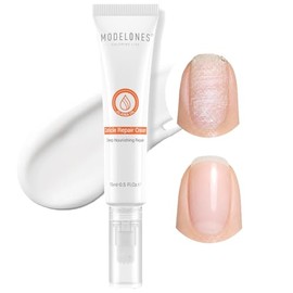 modelones Crema Para Cutícula, Ultra-Hidratante Cuidado De Uñas Aceite De Jojoba Orgánico Vitamina E, Tratamiento Reparador De Cutícula Reparación No Grasienta Secas Cutículas Agrietada