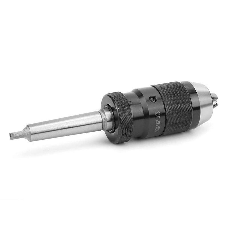 JT3 Keyless Drill Chuck, Self-Tightening, Heavy Duty, 1/32-5/8 Inch, HSS