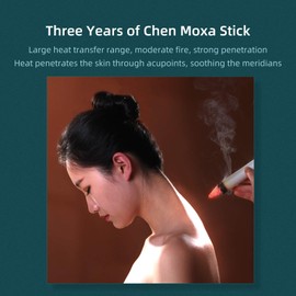 10 unidades por caja de zacate china Moxa Stick 15:1 3 años chen alta pureza luz humo moxibustión rollo