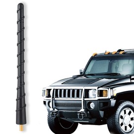 POBADY 7.6 Inch Car Radio Short Antenna 19.5 cm Spiral Flexible Rubber Antenna Mast Replacement for Car Radio FM/AM Compatible with Ford F-150 F150 2009-2021