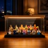 LED Minifigure Display Case, Clear Acrylic Mini Figurines Display Case