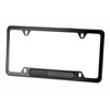 MULL Black Stainless Steel License Plate Frame (Black Flag)