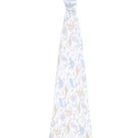 aden + anais essentials 100% Cotton Muslin Swaddle & Receiving Blanket for Baby Girls & Boys, 112x112cm, Newborn & Toddler Gift, Unisex Infant Shower Items, Wearable Swaddling Wrap, natural history