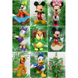 Ornaments Mickey Mouse Clubhouse 8 Piece Random Christmas Set Featuring Random Mickey and Friends Characters - Around 3" Tall