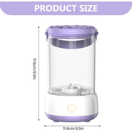 Máquina limpiadora de brochas de maquillaje, máquina limpiadora brochas maquillaje eléctrica, automático, carga USB y limpieza profunda para el hogar, eléctrica