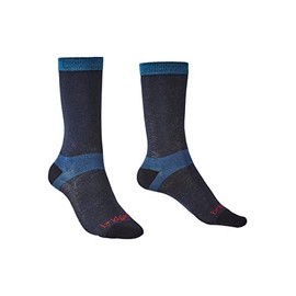 Bridgedale Women's Coolmax Base Layer Liner Socks - 2 Pack, Navy, Small