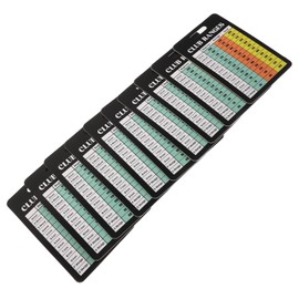 BESPORTBLE 10pcs Golf Scorecards Organizer Durable Scorekeeper for Tracking Lightweight and Portable Golf Competition Score Book Stylish Design