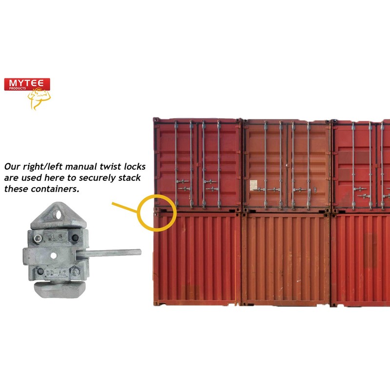 Mytee Products (2 Pack Sea Rail Shipping Container Manual Twist